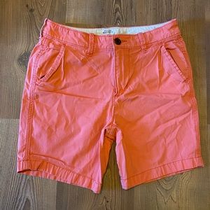 Hollister beach prep fit shorts in peach